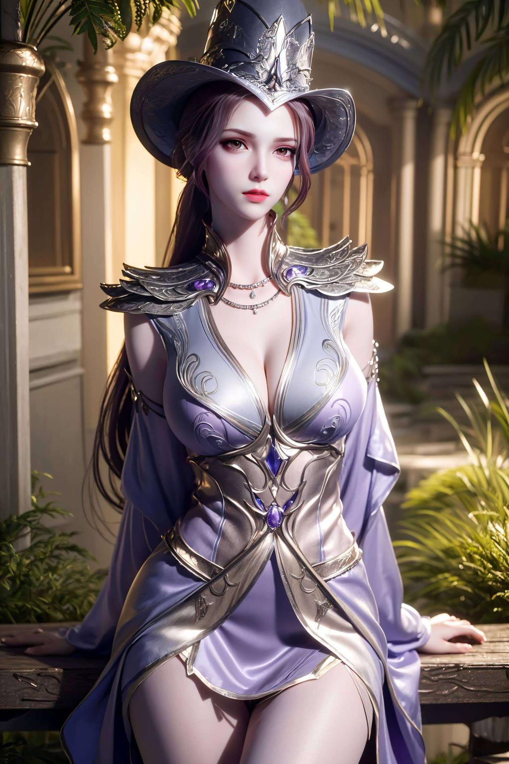 今天给大家带来一组超级可爱的紫色免费壁纸！🌸 比比东壁纸真人版