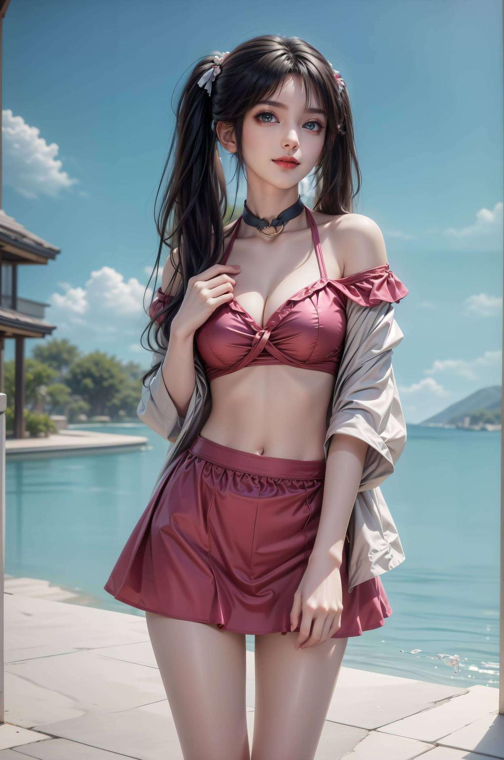 碧瑶仙子美如画后背壁纸映光华