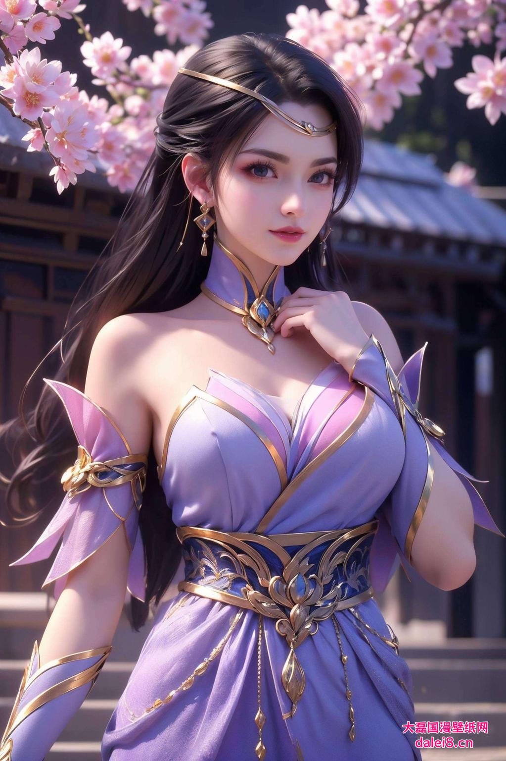 仿佛从古典画卷中走出主角是楚灵玉哦！这款AI壁纸小程序