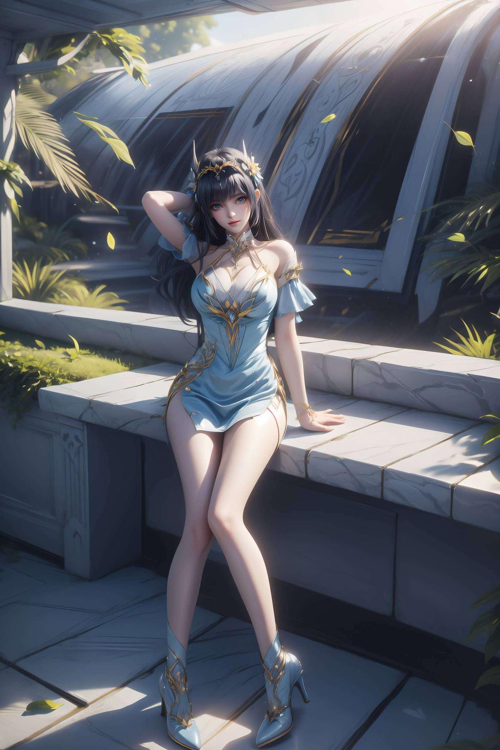 尽显AI艺术之美枫玲儿国漫女神