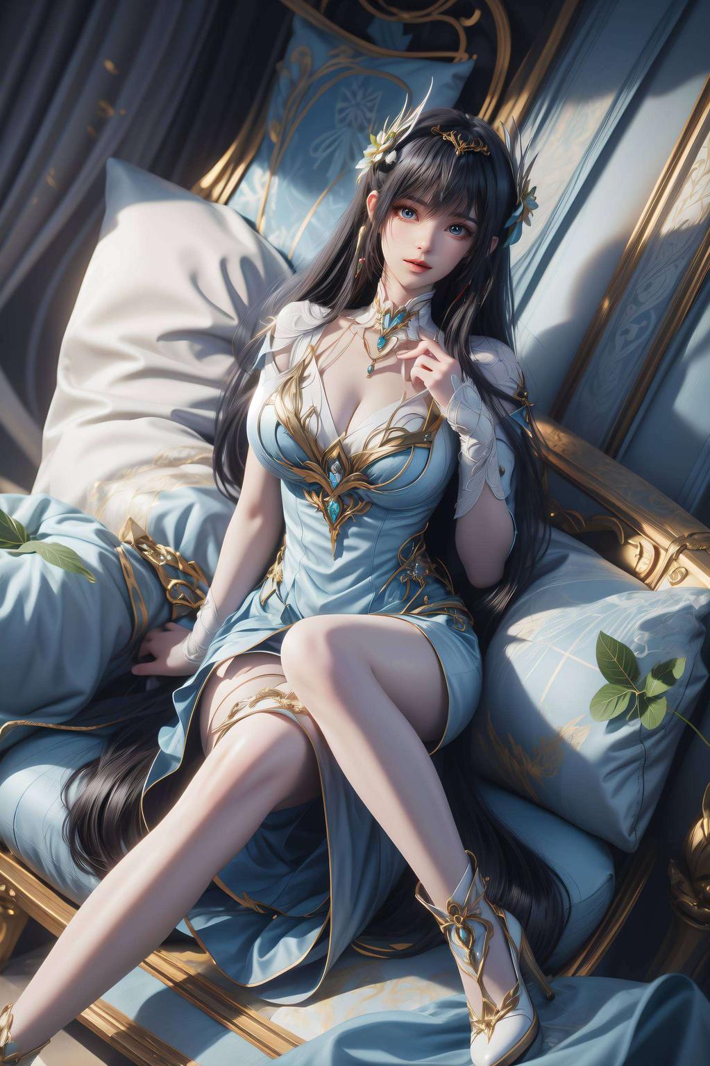 枫玲儿的图片背影美得就像一幅古典画卷