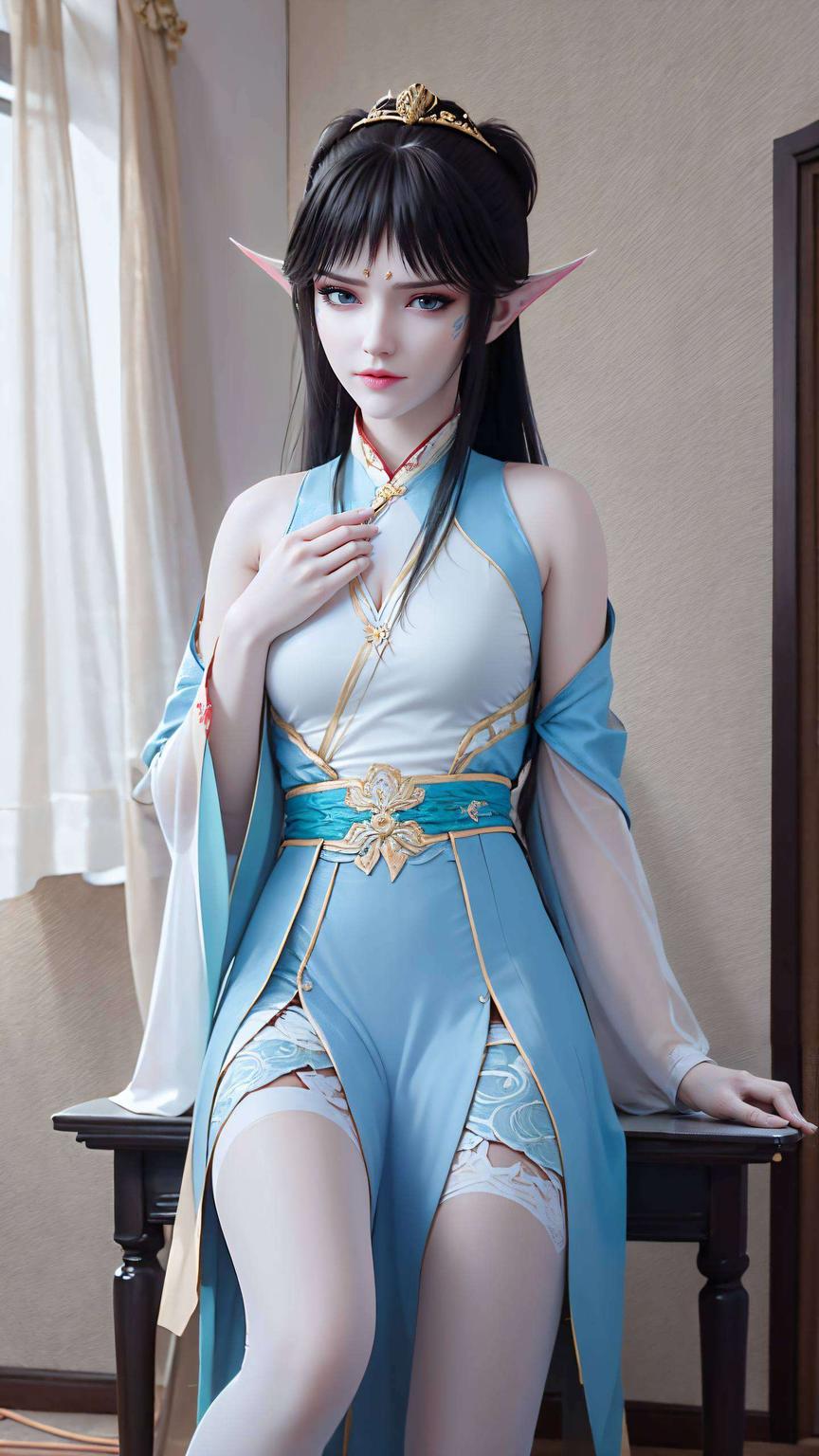 将凤清儿身着婚纱的唯美画面融入iPhone漫画壁纸浪漫至极