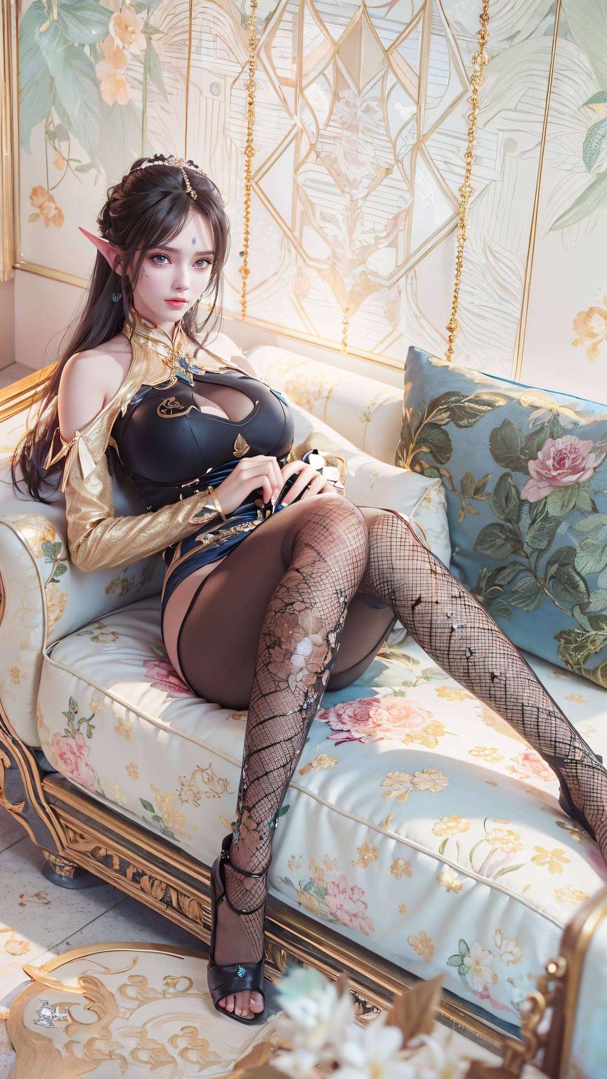 色彩斑斓凤清儿AI绘画壁纸