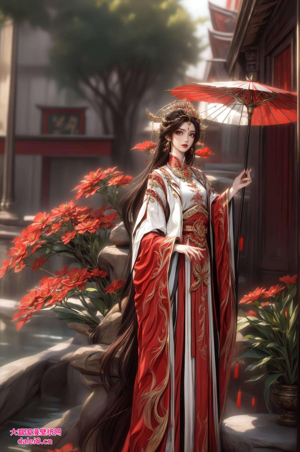火灵儿身材曼妙AI壁纸古韵十足！一触即发