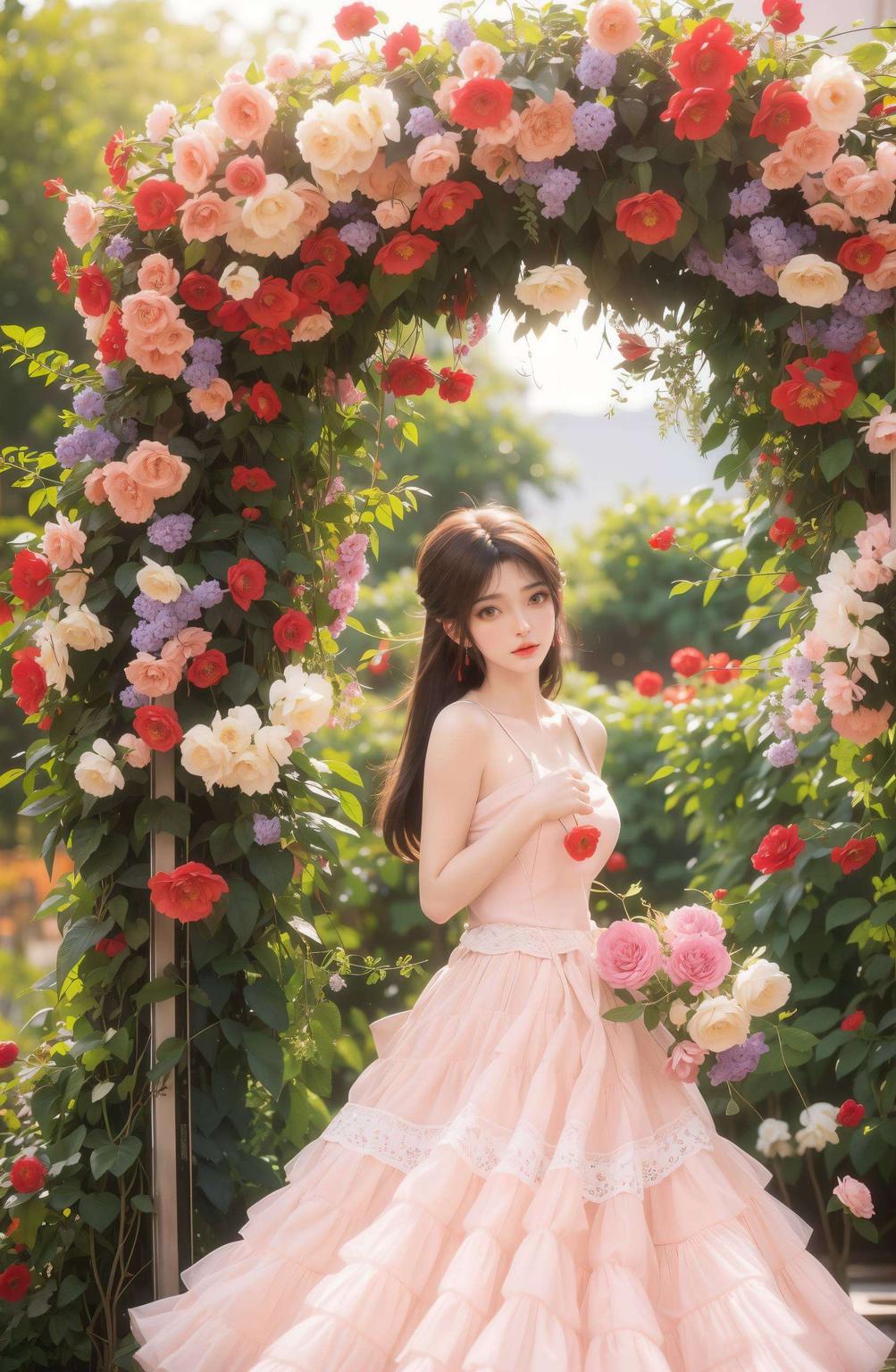 完美像素艺术壁纸火灵儿采桑女造型亮相