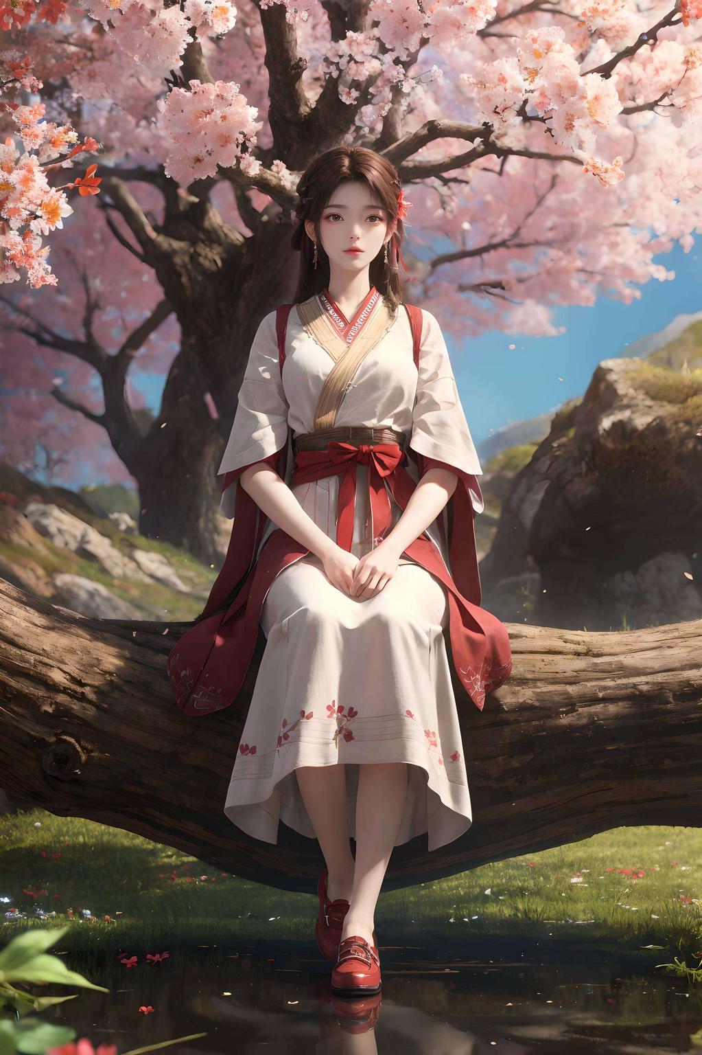 石昊与火灵儿相拥超还原免费壁纸