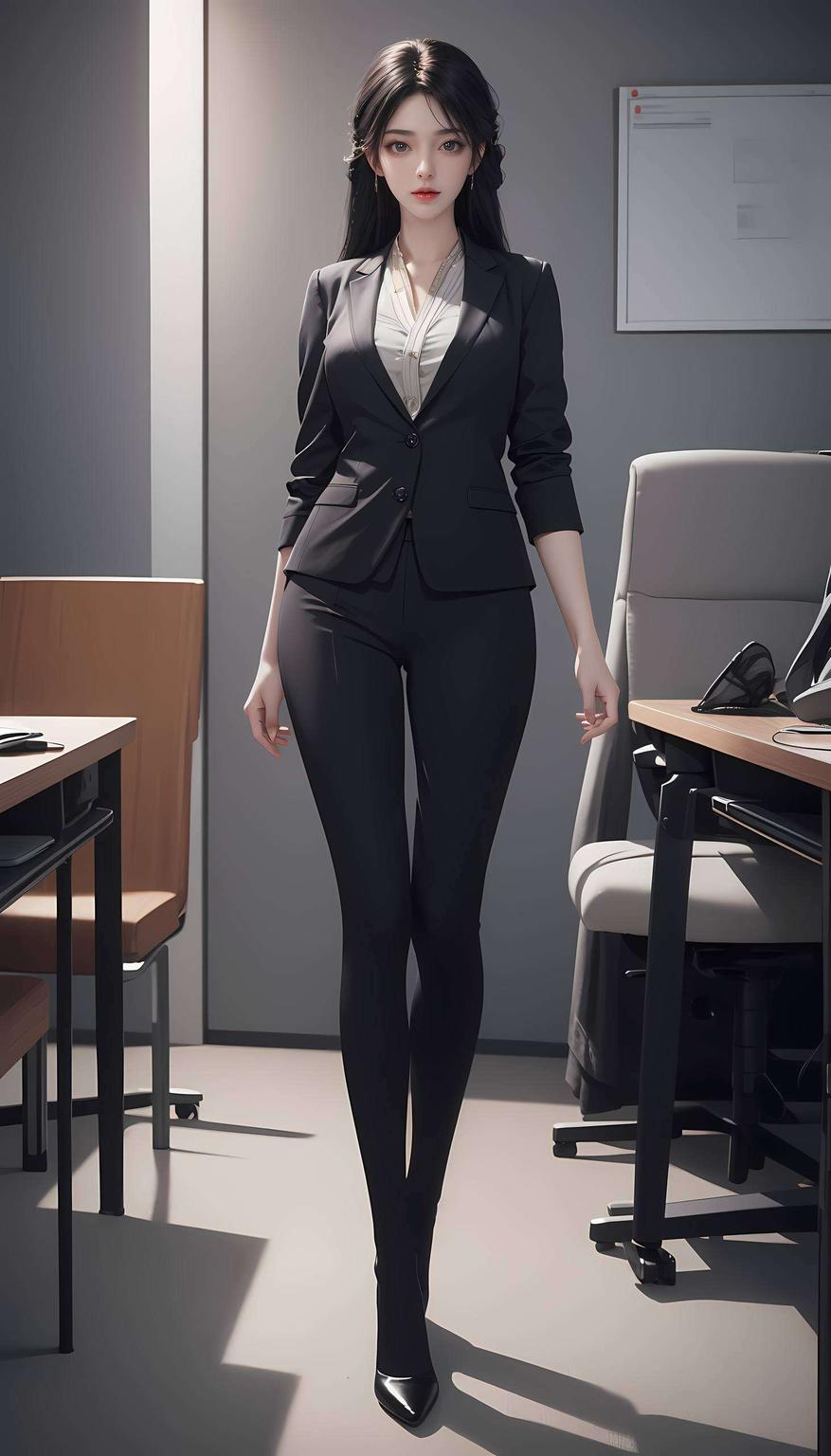 将她的倩影融入清冷背景火灵儿眼神里的温暖