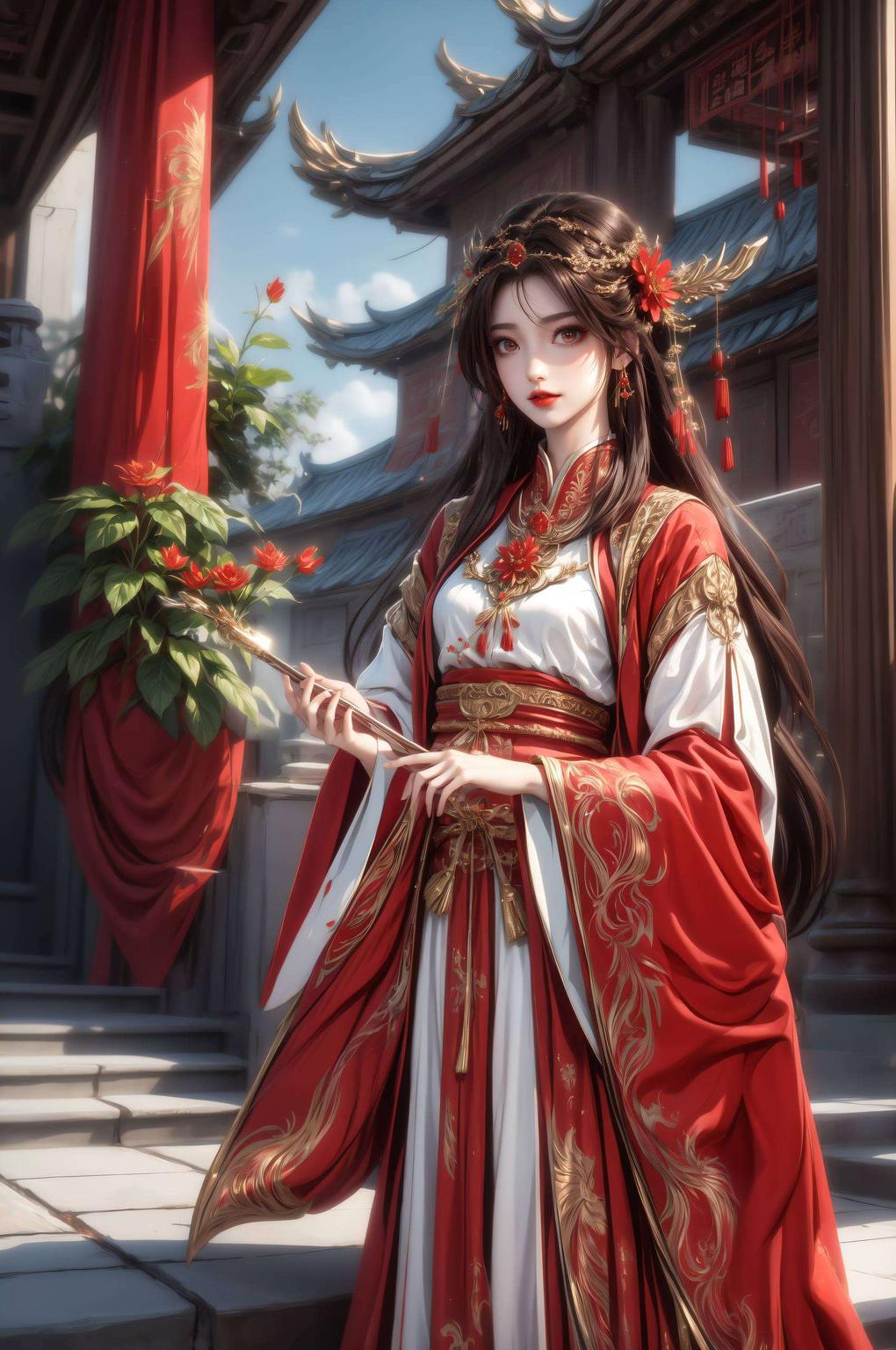 火灵儿舞动火焰动态壁纸带你领略这对战神情侣的震撼魅力！桌面瞬间燃起热血激情
