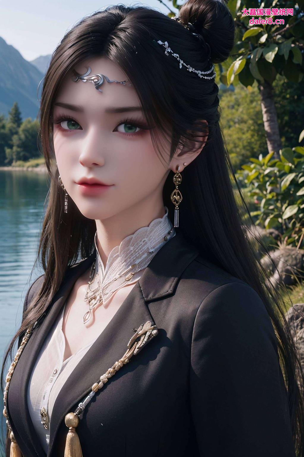 星空壁纸金瓶儿以深邃星空为背景