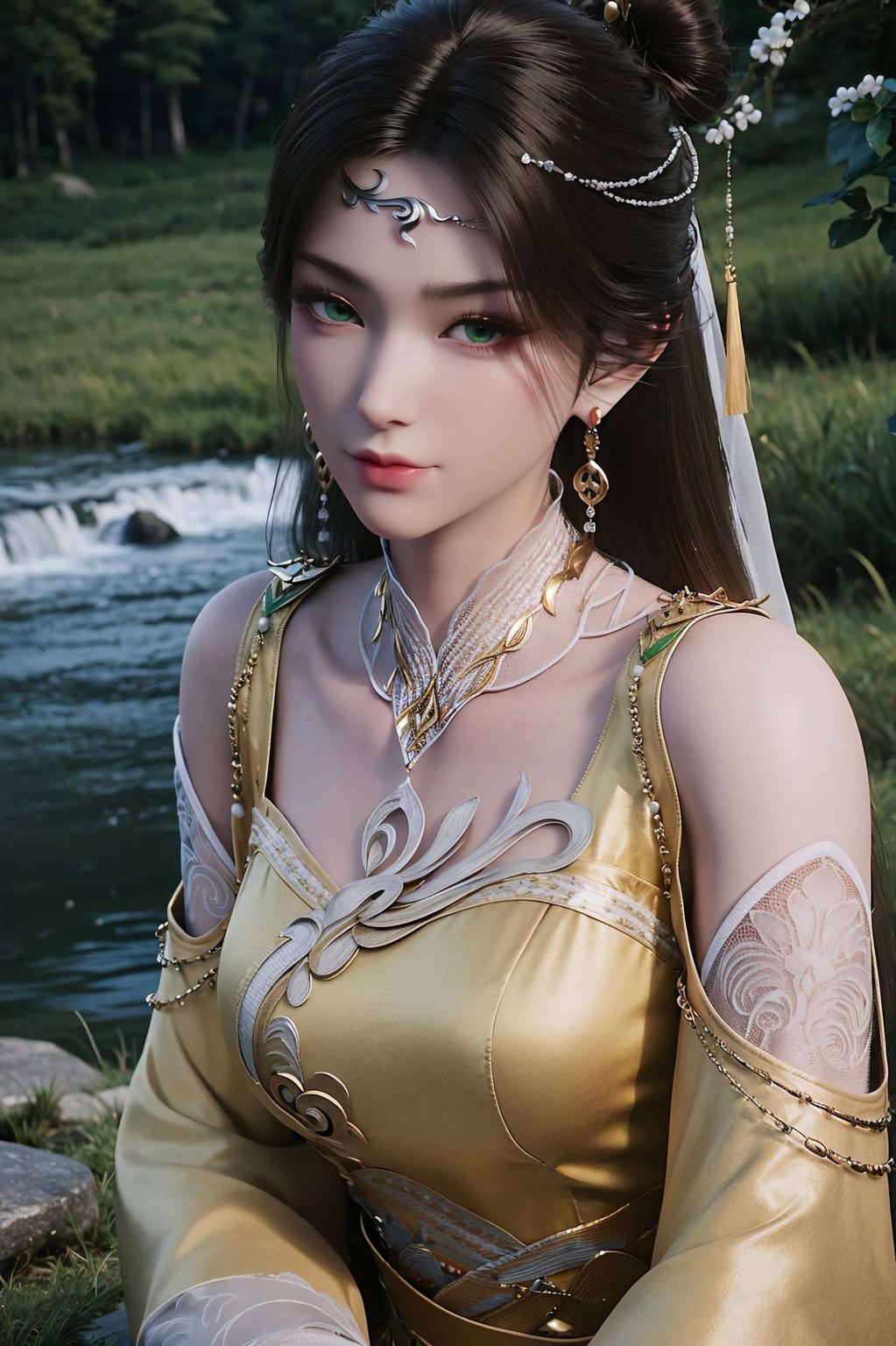 金瓶儿国漫女神动态壁纸点亮你的电脑桌面