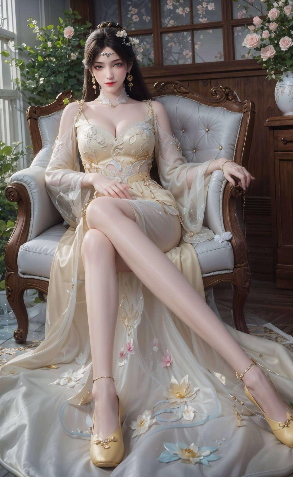 金瓶儿的甜美形象今天给大家带来一款超高清的粉色系游戏壁纸！白底金瓶儿壁纸ai素材