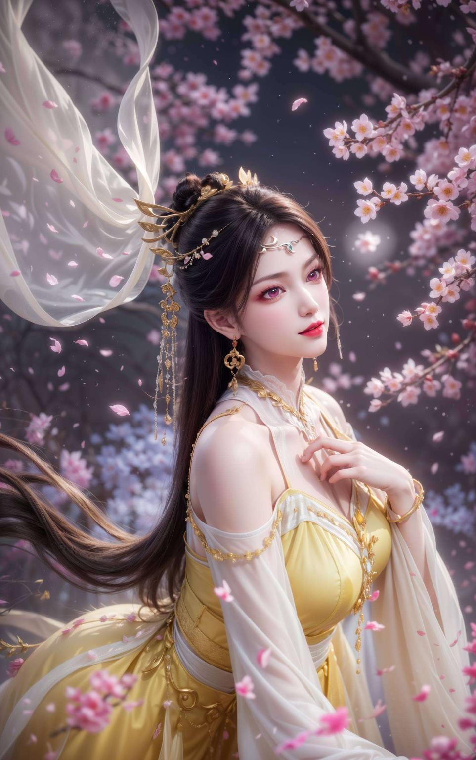 暗夜花影映衬泪痕独特美感尽显无疑