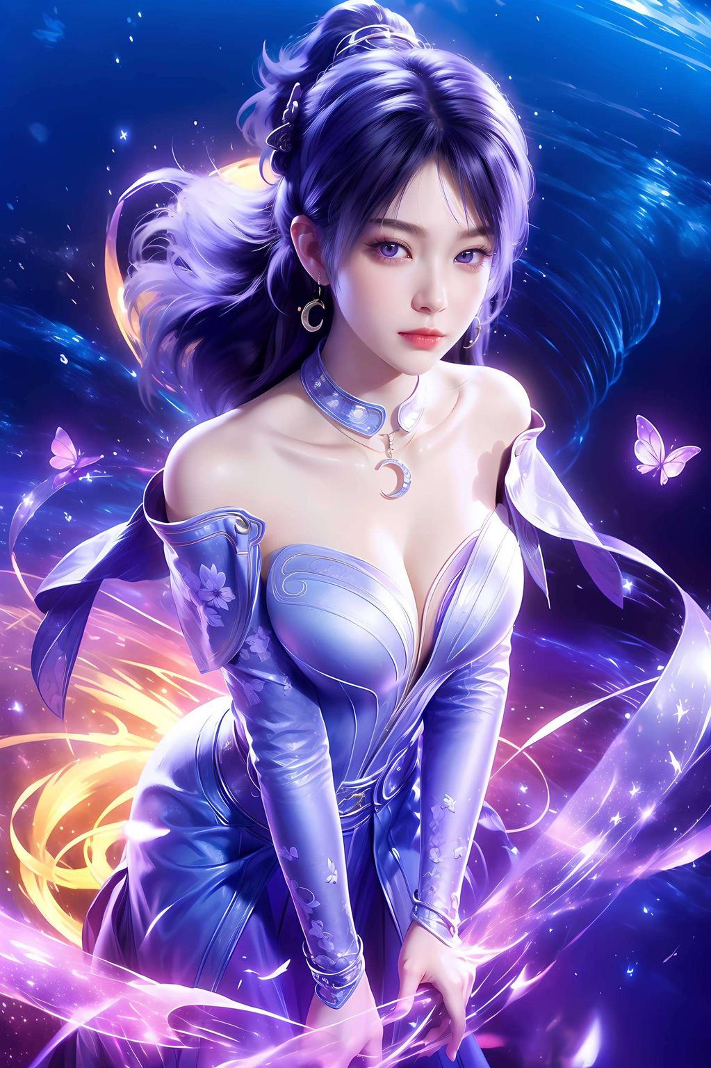 神秘优雅是姬紫月戴面纱的4K超清版本