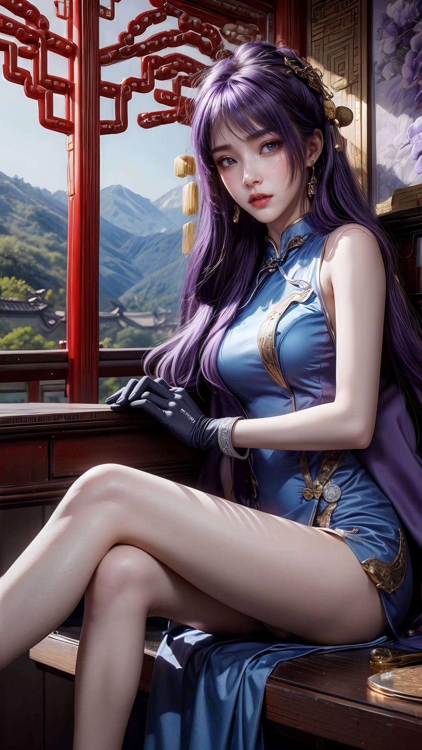 邂逅姬紫月离别之美穿越古风画卷