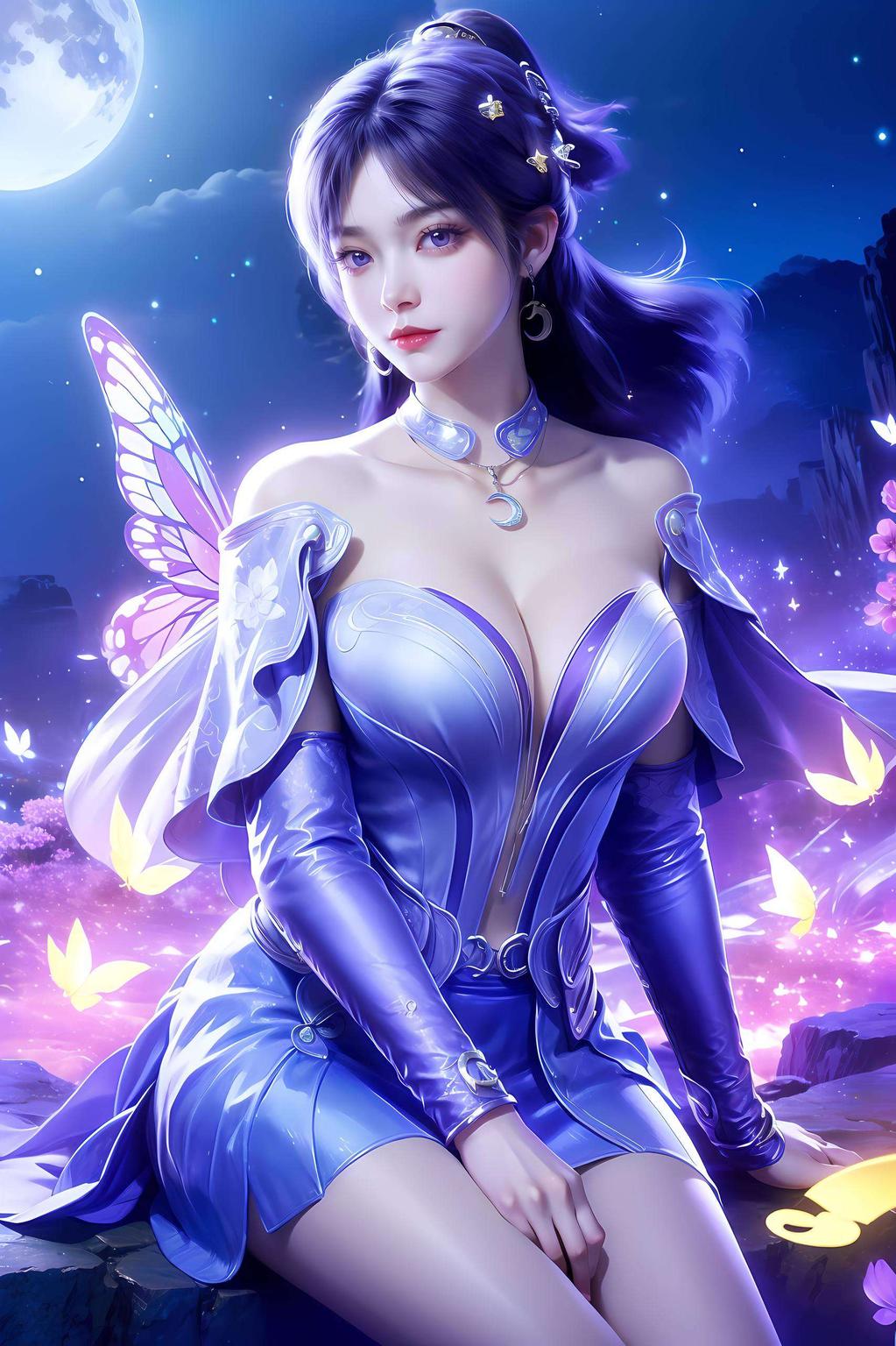 姬紫月动漫高清壁纸细节满分