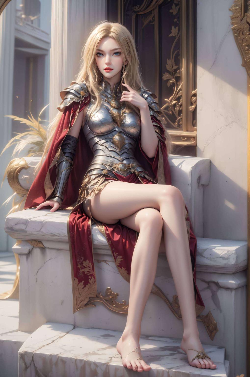 凯莎英姿飒爽剑眉星目