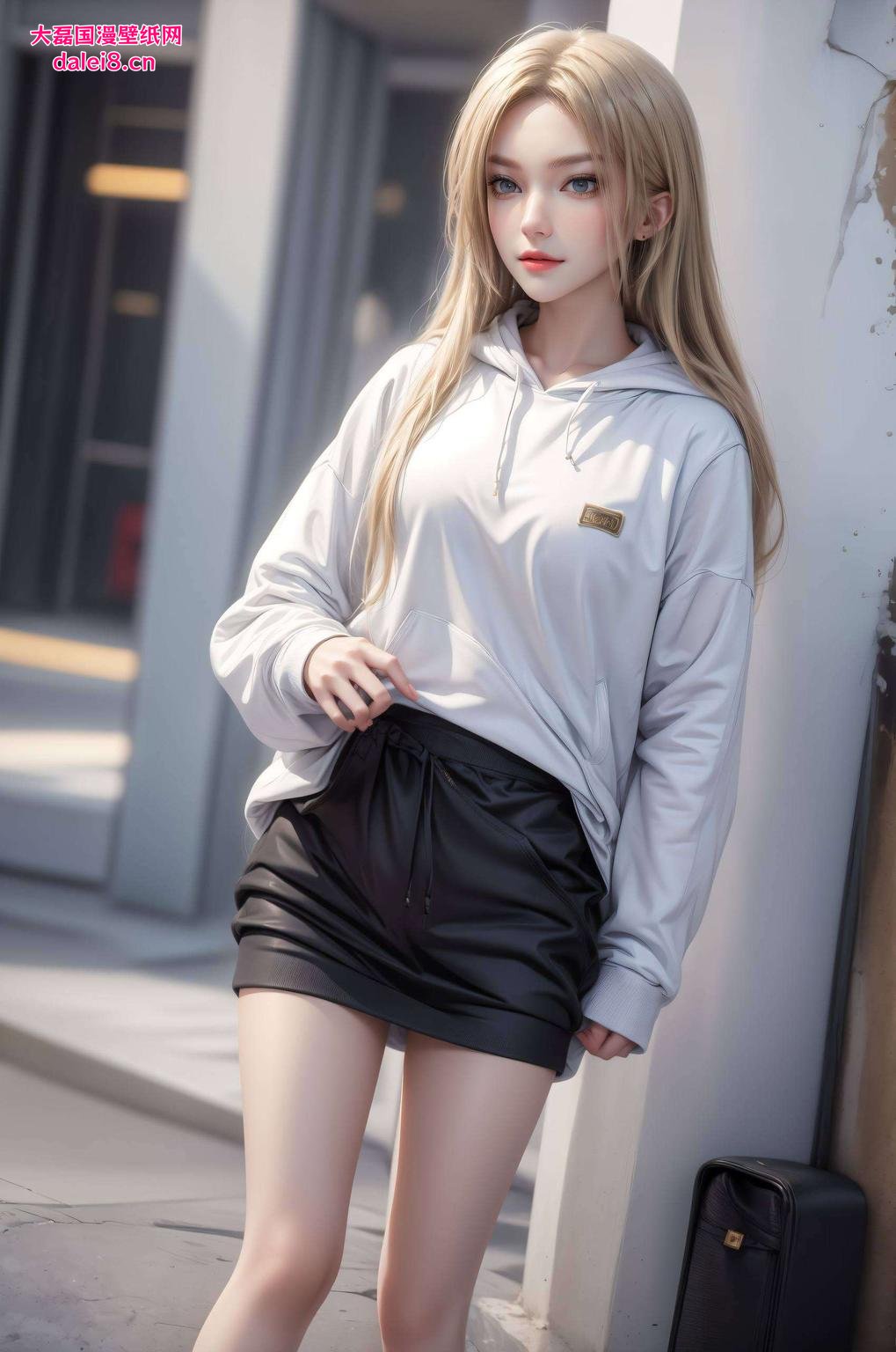 以雄兵连凯莎的英勇形象为背景这款精美极简壁纸