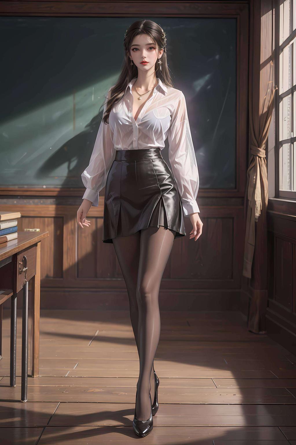 李慕婉轻抚古筝如诗如画