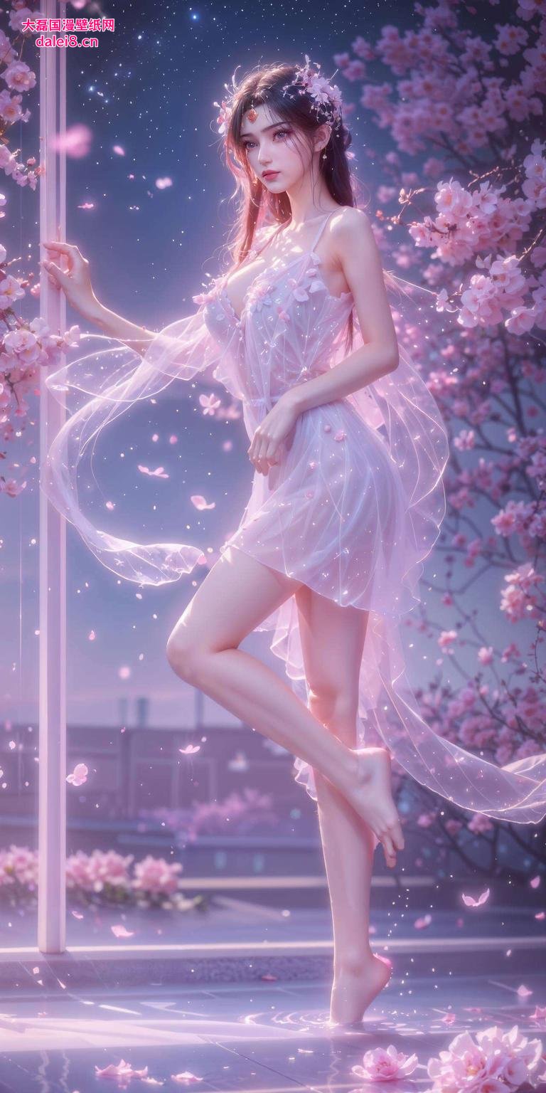 仿佛置身古典仙境李慕婉轻轻趴在古香古色的二次元壁纸前