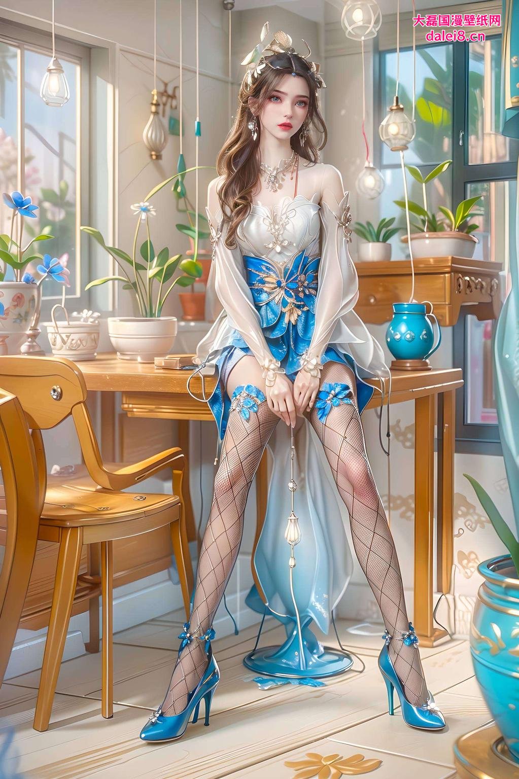 清新绿植搭配柔和色彩