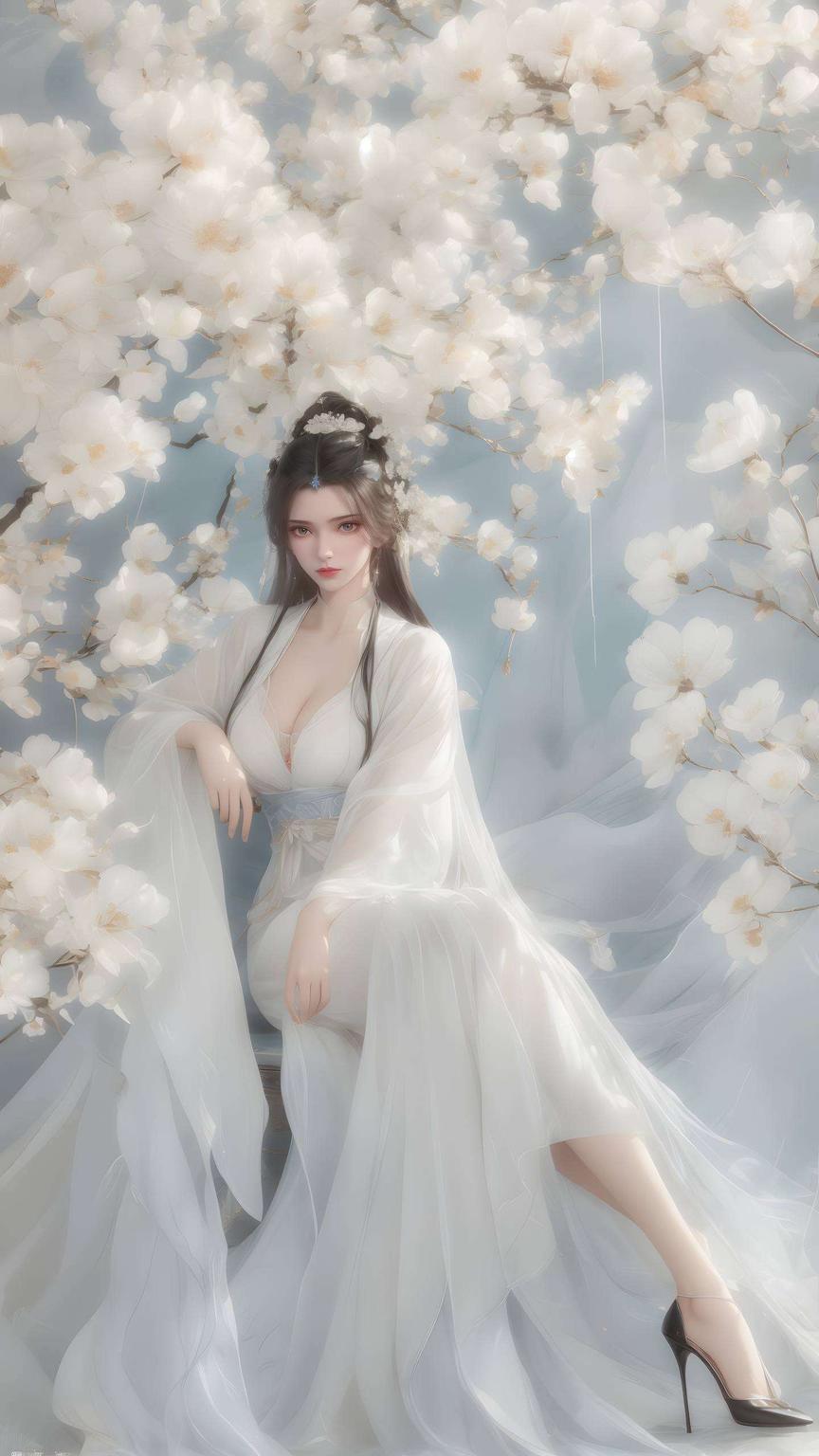 淡雅唯美仿佛从古典动漫中走出的仙子