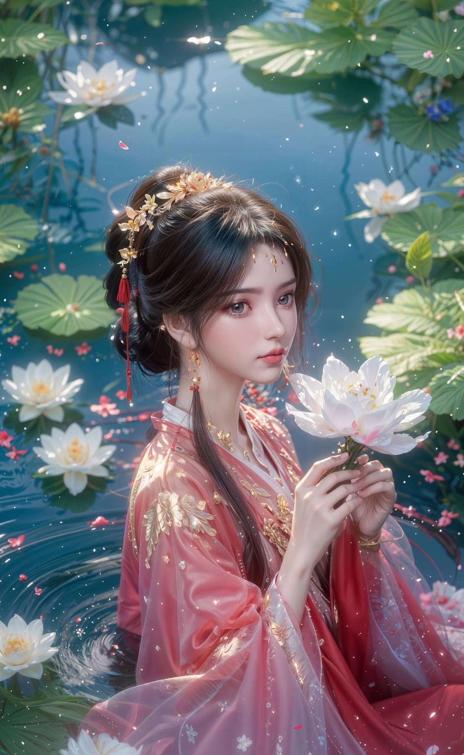 紫色背景中让人一见倾心