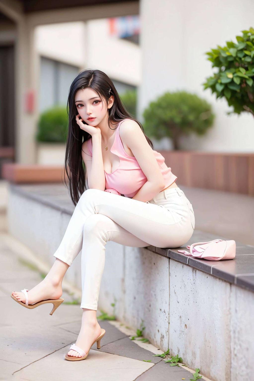 一抹亮色点缀炫彩壁纸