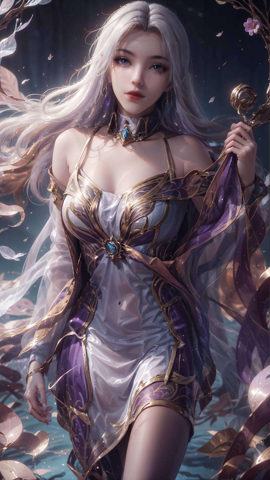 粉色梦幻斗罗大陆凌落宸4K壁纸