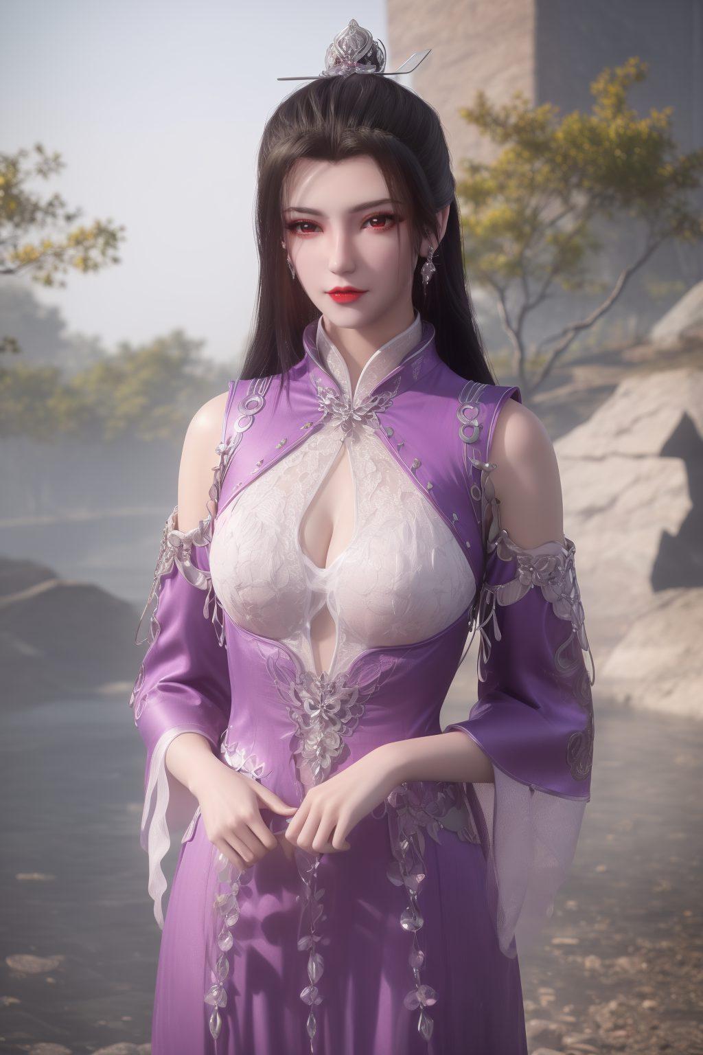 仙气环绕柳眉轻扬