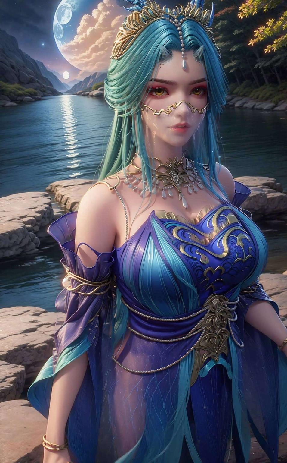 粉色梦幻龙女英姿飒爽