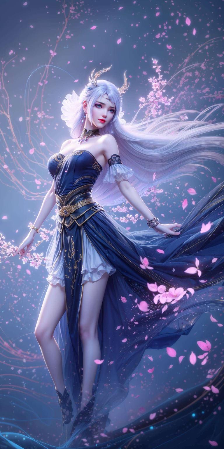 炸裂登场！AI国漫女神洛璃清新简约