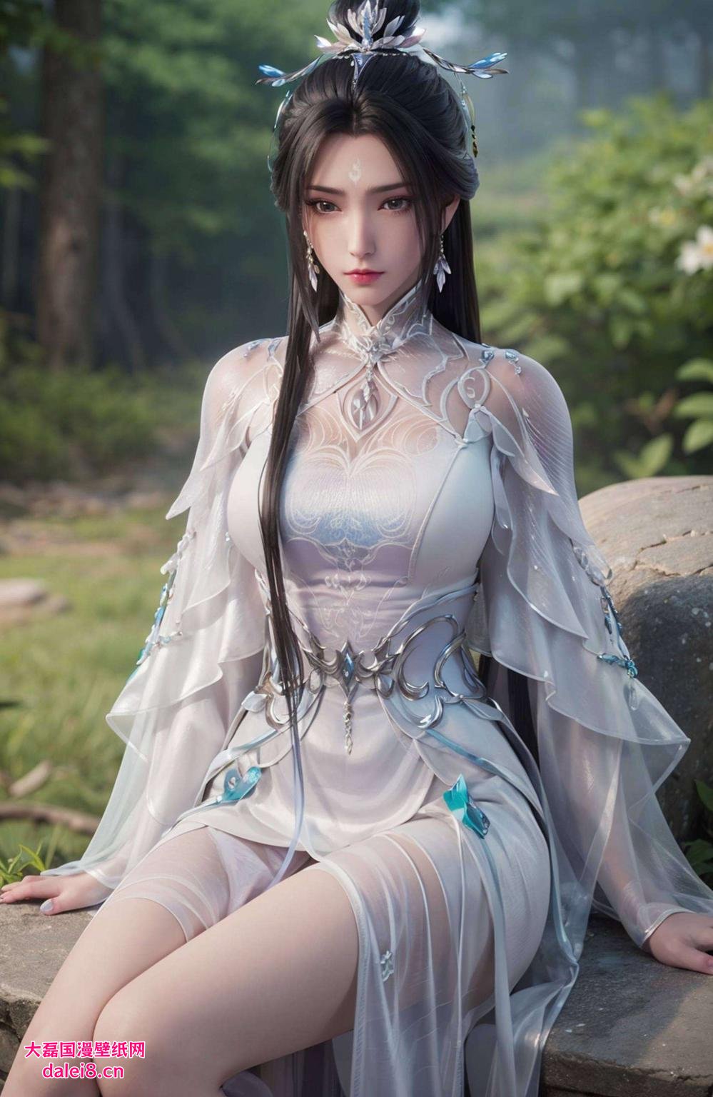 眼神坚毅雪琪剑指苍穹