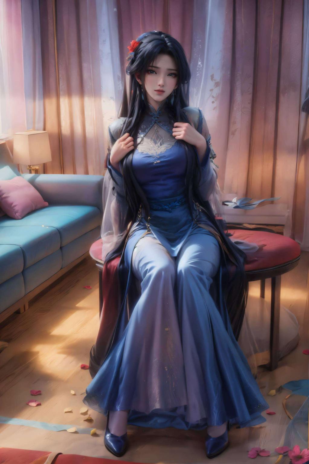 以陆雪琪在诛仙世界中的倩影为主题感受仙侠之美