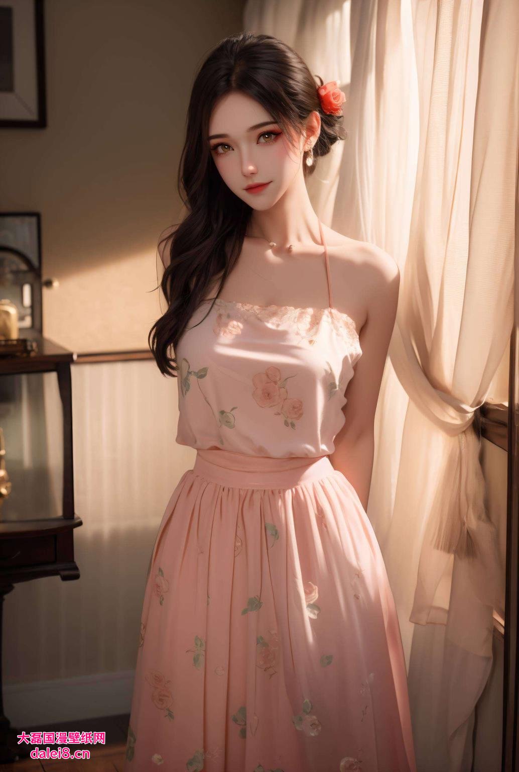 南宫夕儿甜美亮相PC粉色系美图