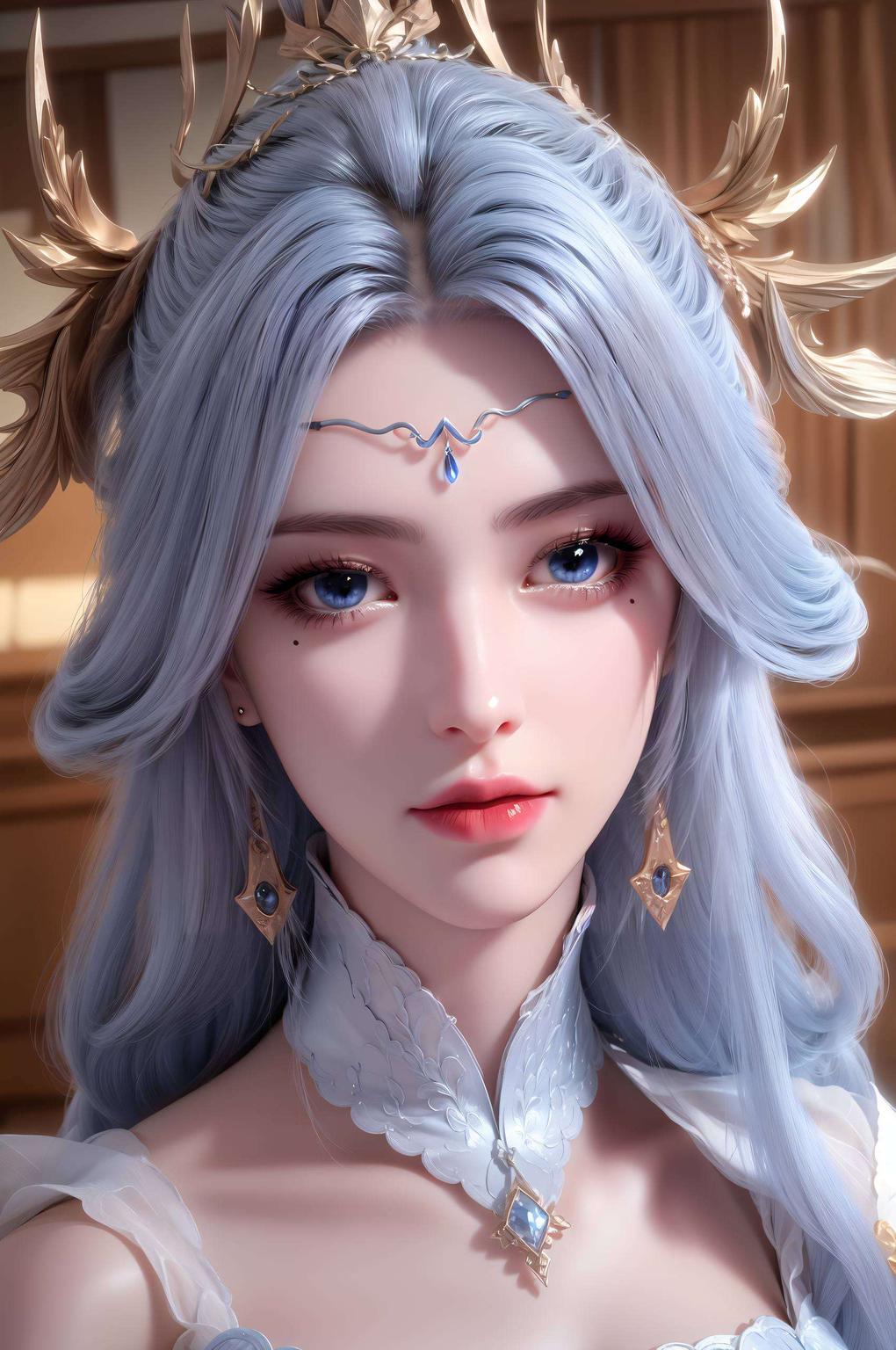 宁雨蝶与罗征携手漫步在壁纸世界清新绿意与柔和色调