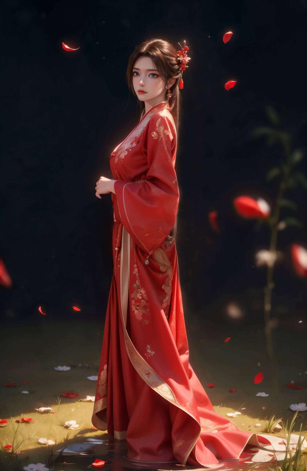 红得耀眼宛如一幅浪漫的画卷