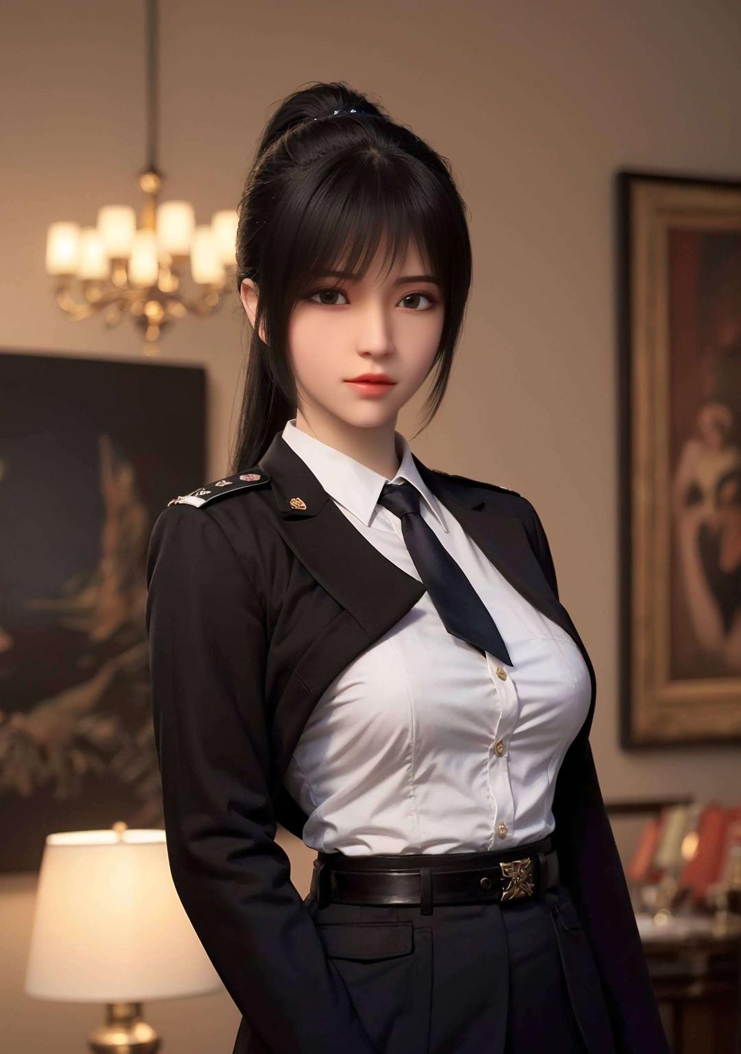 今天给大家带来一款超高清的简洁壁纸——雄兵连琪琳制服高清版！4K分辨率清晰展现每一位战士的细节