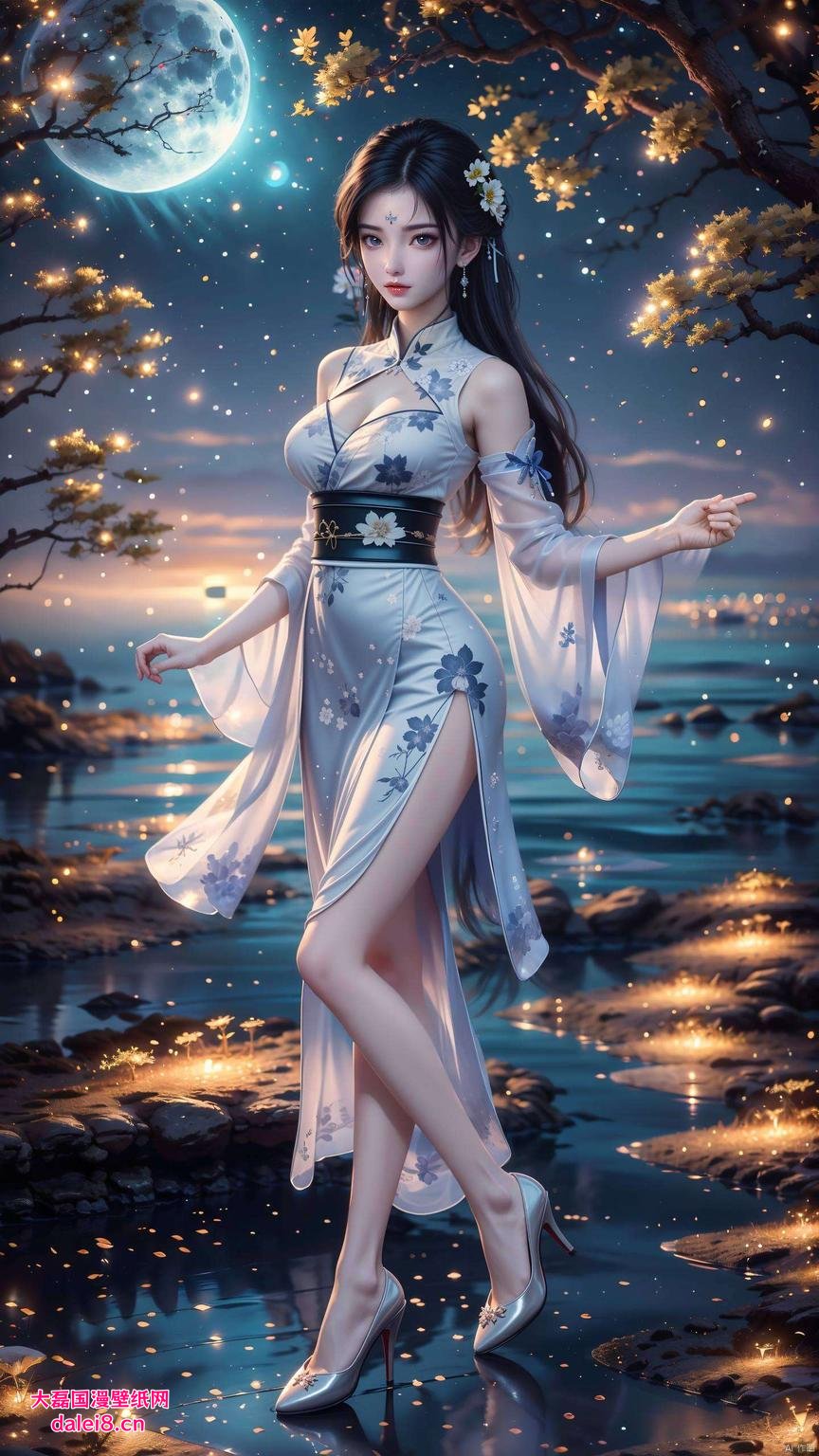 清漪如梦静谧深邃