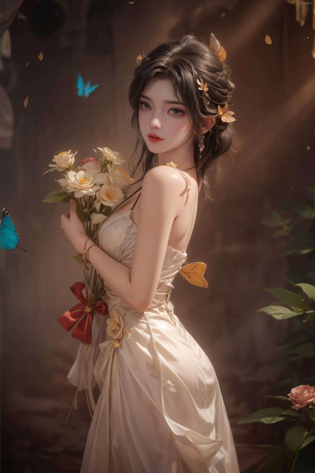 炫彩壁纸映眼前清漪婚装