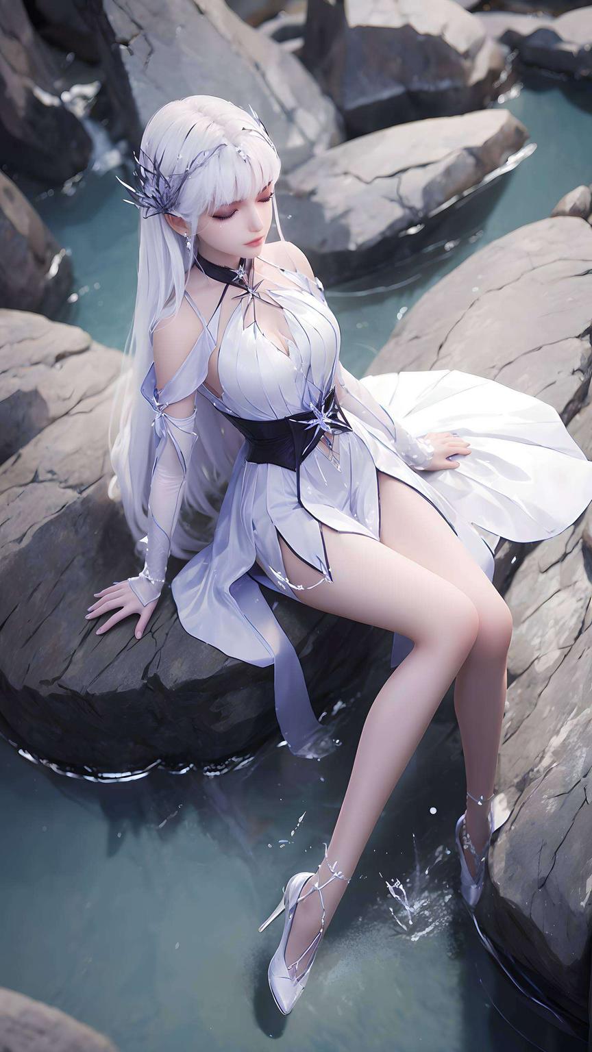 今天给大家带来一款超精致的圣采儿泳装壁纸！画面中每一笔都细腻入微