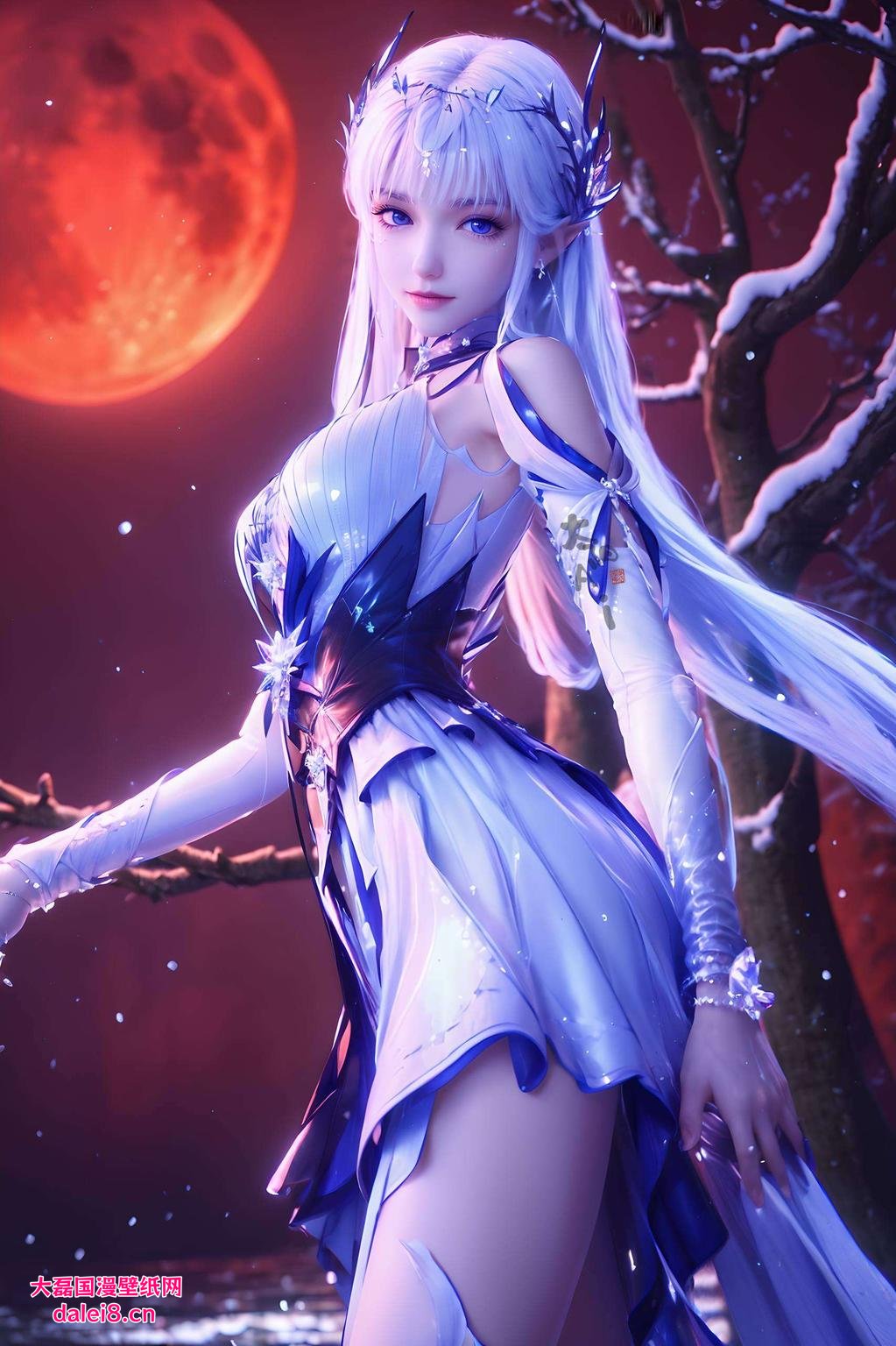 让你的手机瞬间变身浪漫满屋这款炫彩二次元壁纸