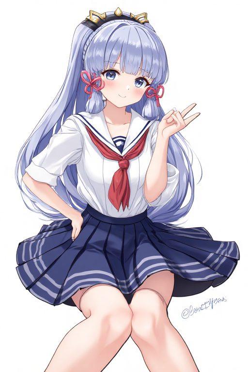 让你的手机瞬间变身夏日风情画二次元风盛行！高清神里凌华夏装壁纸