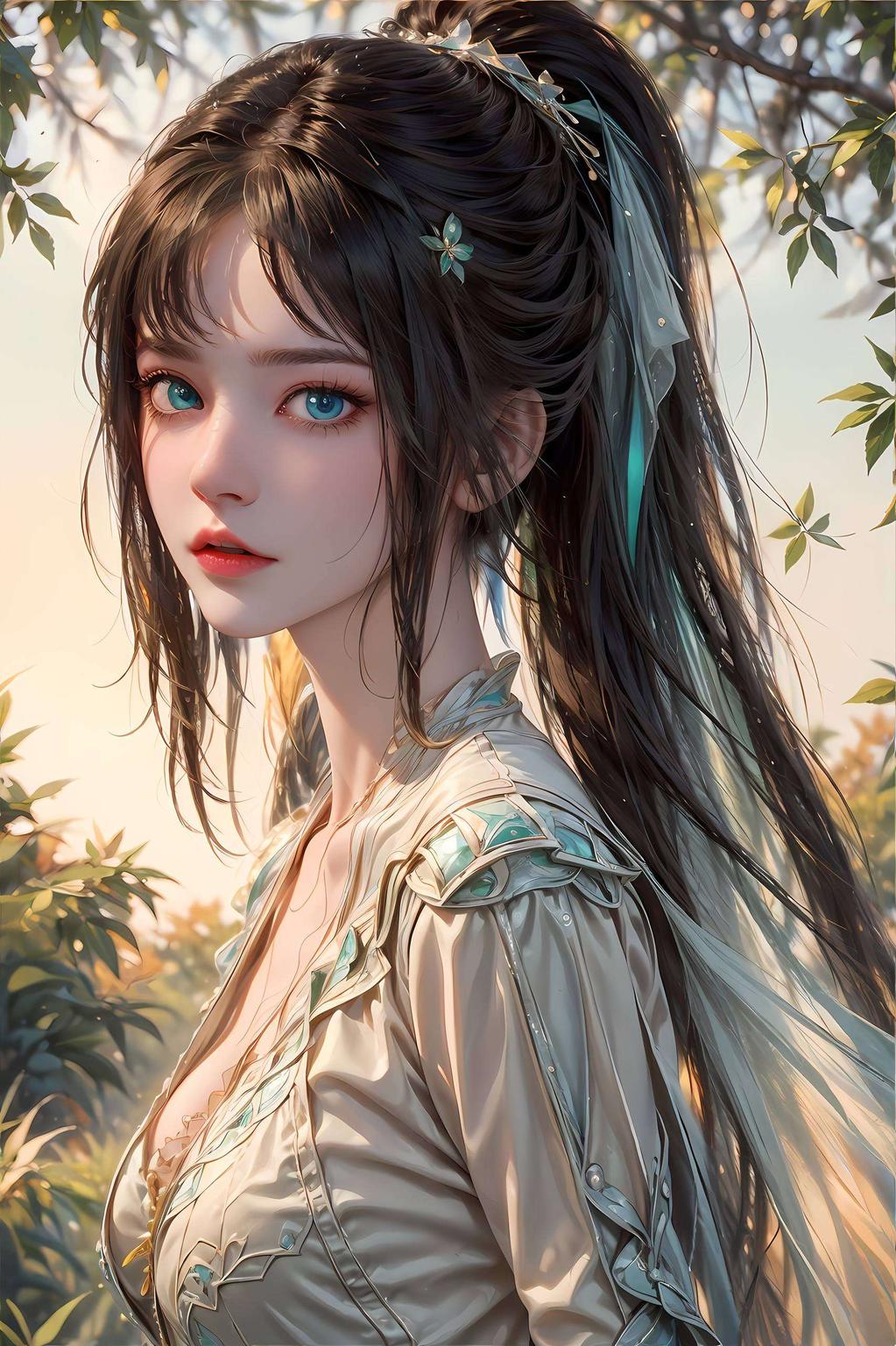 画面精细得仿佛能触碰到她飘逸的秀发和清澈的泳池波光绝对是你手机屏幕上的一道亮丽风景线！