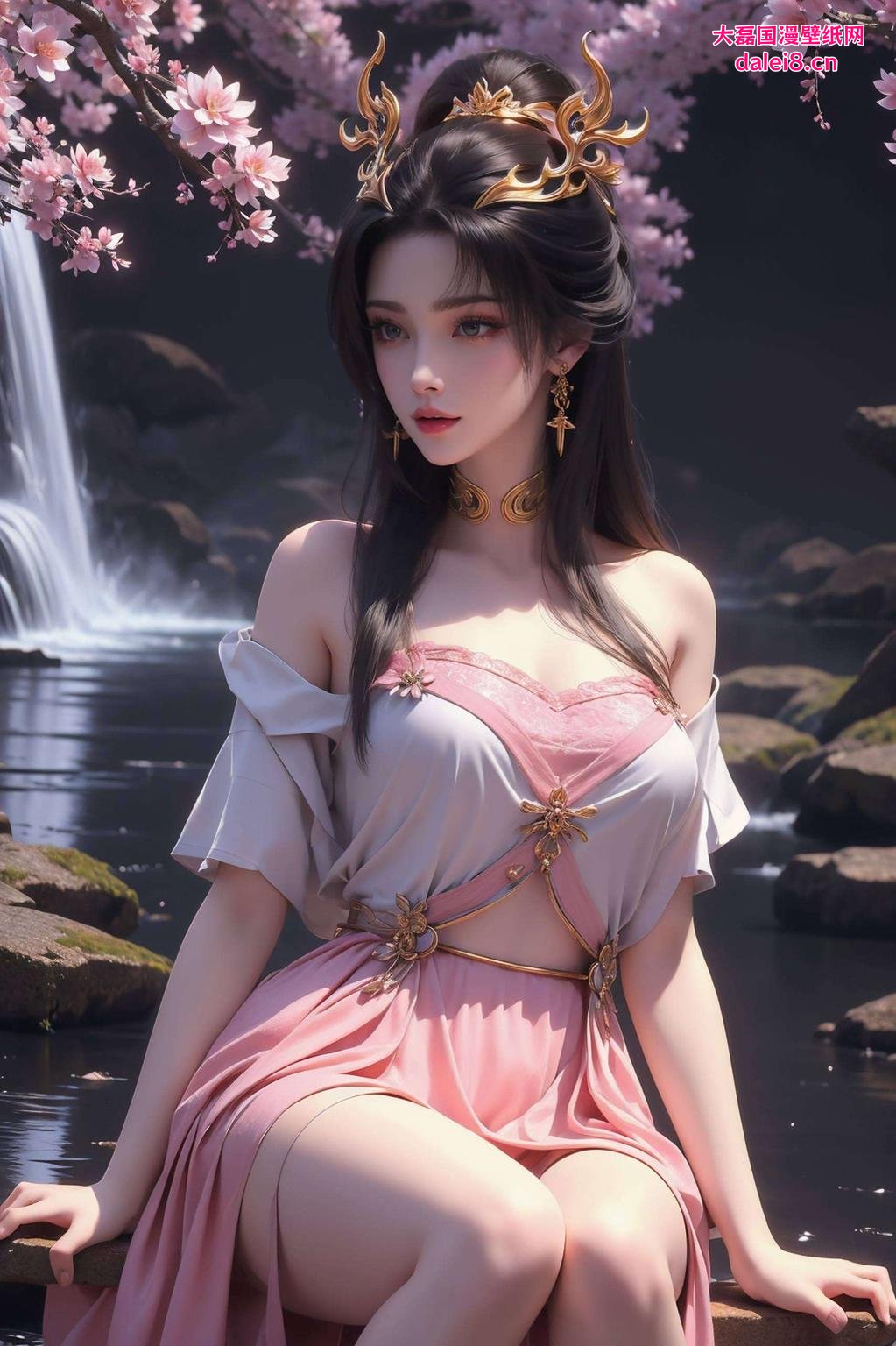 这款2K高清的天狐仙子美甲图片壁纸美得让人心动