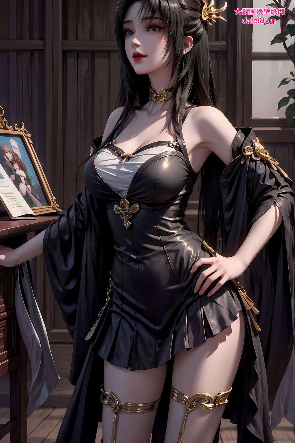 毛绒尾巴轻摇她眼神迷离