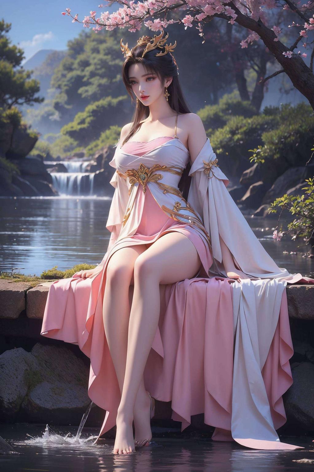 电脑屏幕上的免费唯美风采天狐仙子轻舞