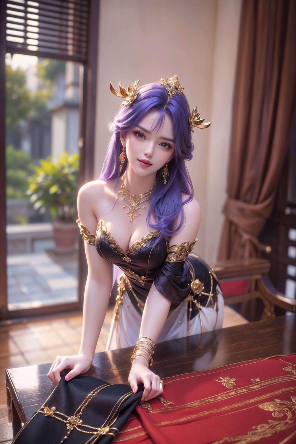 这款天穹女神电脑壁纸让你沉浸在她的魅力之中！