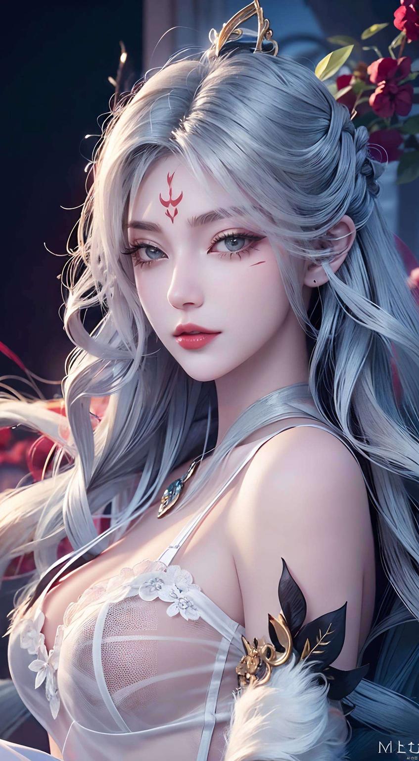精细入微小白眼神清澈如水
