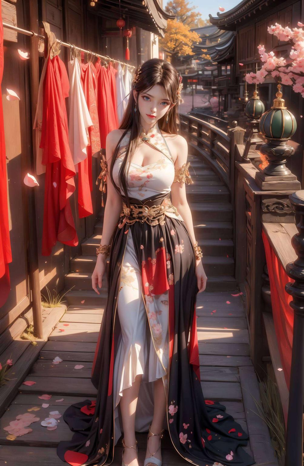 萧薰儿与萧炎并肩离去高清壁纸呈现ins风