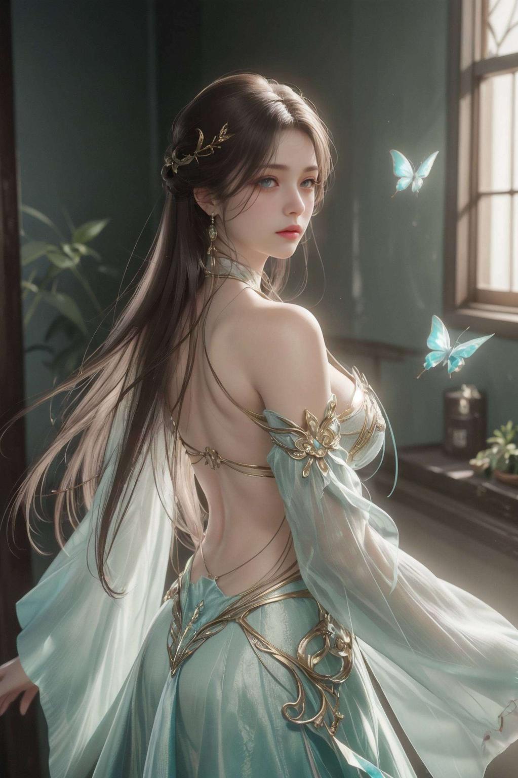 极简风格碧波荡漾间